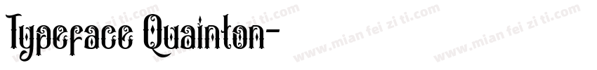Typeface Quainton字体转换